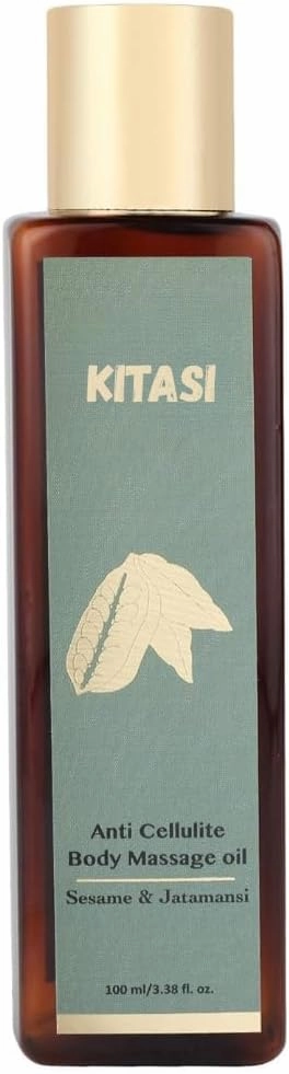 Anti-Cellulite Body Oil, Natural Sesame & Jatamasi Blend, 3.38 fl oz, Chemical-Free