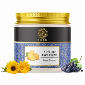 Anti Oily Face Cream - 100% Ayush Certified - Ultra Light, Non Greasy Daily Moisturizing Cream For Oily Face (75 G (Pack Of 1) White)