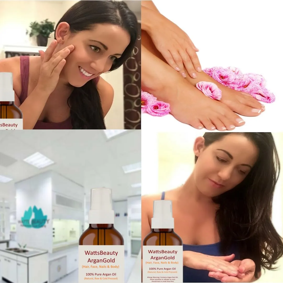 ArganGold 100% Pure Argan Oil - Ultra Moisturizer for Face, Body and Hair - 2 oz.