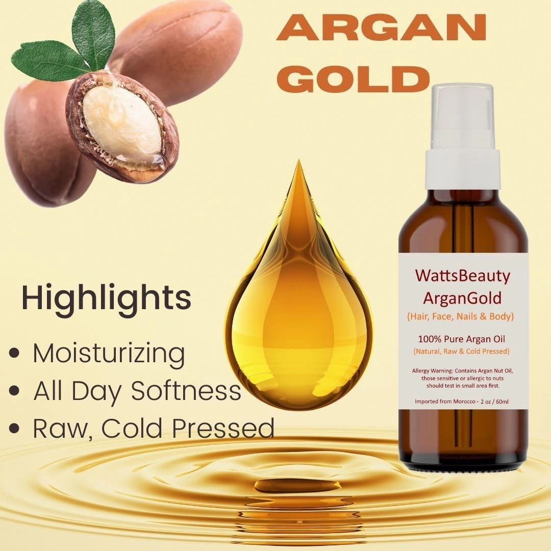 ArganGold 100% Pure Argan Oil - Ultra Moisturizer for Face, Body and Hair - 4 oz.