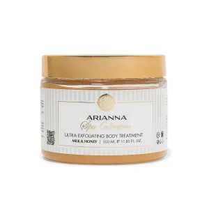 ARIANNA-SKINCARE Ultra Exfoliating Body Treatment Dead Sea Salt Body Scrub Natural Moisturizing and Exfoliating Scrub for Nourishing Essential Skin Care (Milk & Honey)