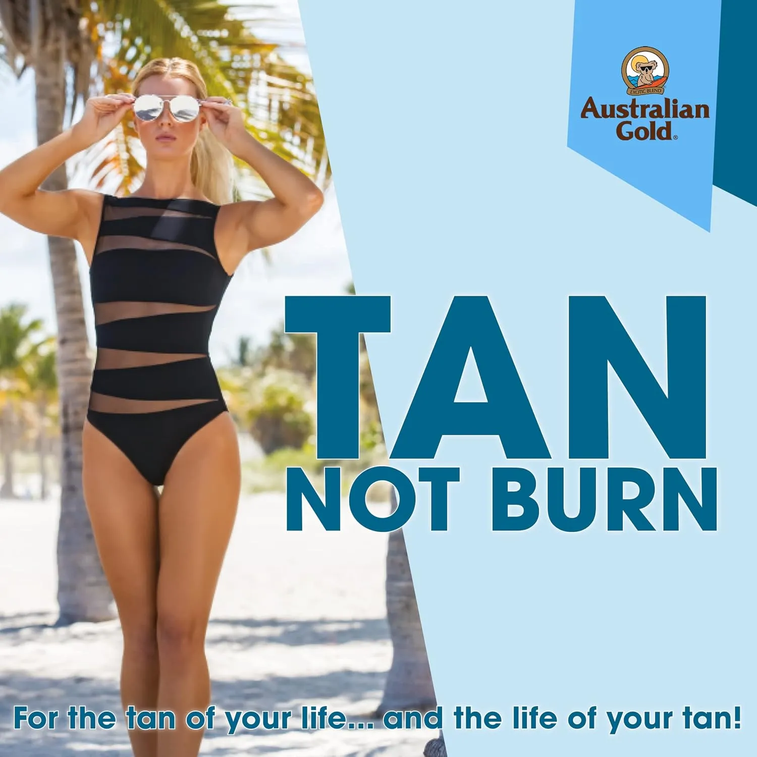 Australian Gold Sunscreen Lotion SPF 50, 8 Ounce | Moisture Max | Infused with Aloe Vera | Broad Spectrum | Water Resistant