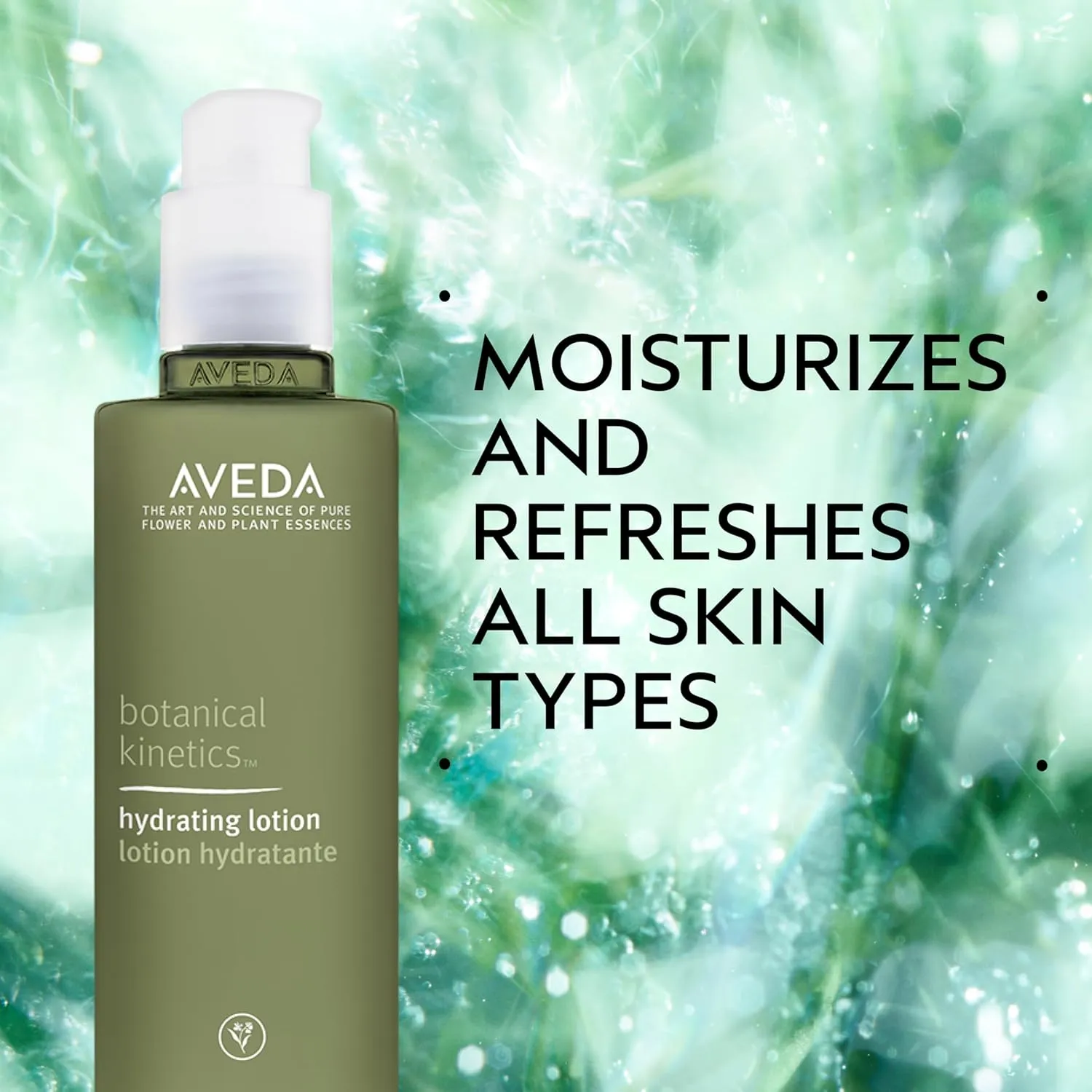 Aveda Botanical Kinetics Hydrating Lotion | Daily Facial Moisturizer for All Skin Types | with Coconut, Jojoba, Caffeine, Aloe