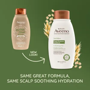 Aveeno Oat Milk Blend Moisturizing Shampoo, Ultra-Hydrating, for Dry, Damaged Hair, 12 fl oz (Pack of 2)