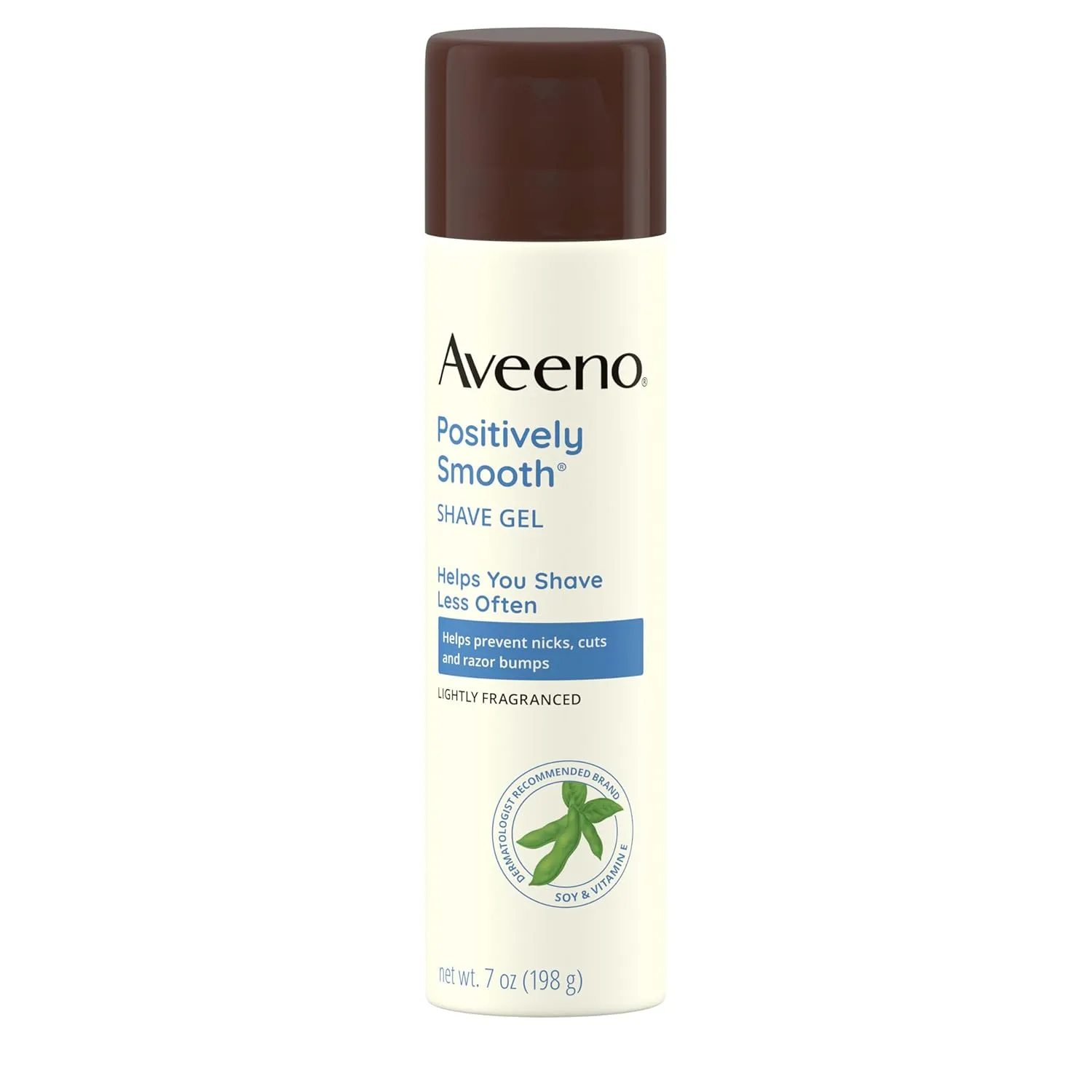 Aveeno Positively Smooth Moisturizing Shave Gel with Soy, Aloe & Vitamin E helps Prevent Nicks, Cuts & Razor Bumps, Creamy Shave Gel for a Close, Smooth Shave, Lightly Fragranced, 7 oz, 6 Pack