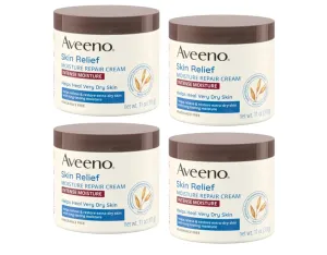 Aveeno Skin Relief Intense Moisture Repair Cream, 4 Pack (11 oz)