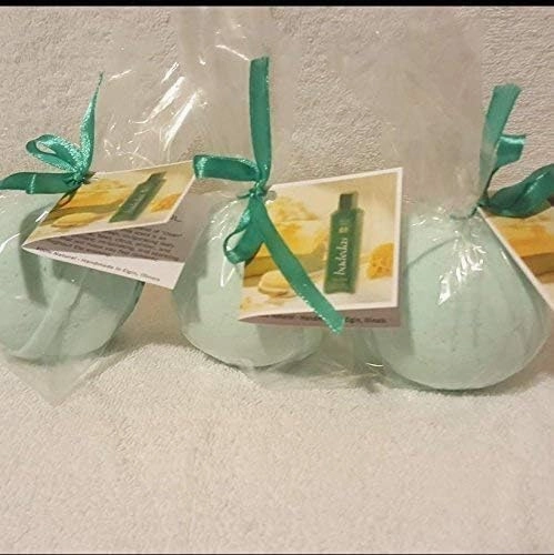 BADEDAS Bath Bombs - 3 XL Fizzies, Ultra-Moisturizing, Natural, Organic, Made with Shea, Mango and Cocoa Butter