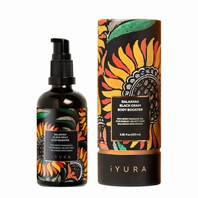 Balaayah Balaayah Black Gram Body Booster Oil | Ayurvedic Massage & Moisturizing Body Oil | Indulging aroma of Vanilla & Frankincense | Luxurious, Fast-Absorbing & Non-Sticky | 3.38 fl oz