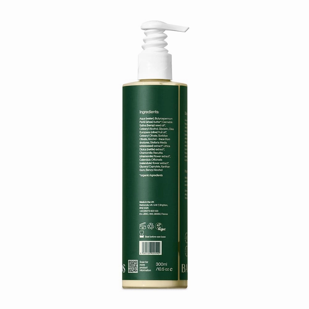 Balmonds - Daily Moisturizing Cream - 10.5oz. (300ml) - 99% Natural Moisturizer For Face & Whole Body - Free From Fragrance - Vegan - All Skin Types