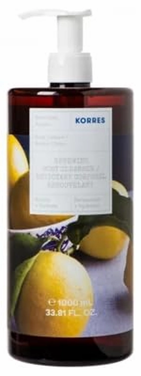 Basil Lemon Shower Gel 1 L Body cleanser.