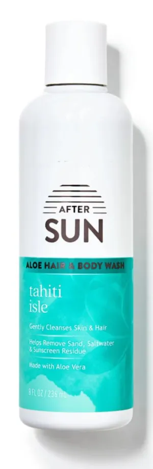 Bath and Body After Sun Tahiti Isle Aloe Hair & Body Wash - 8 Fl Oz