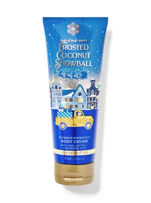 Bath and Body Frosted Coconut Snowball Ultimate Hydration Body Cream | 8 Oz