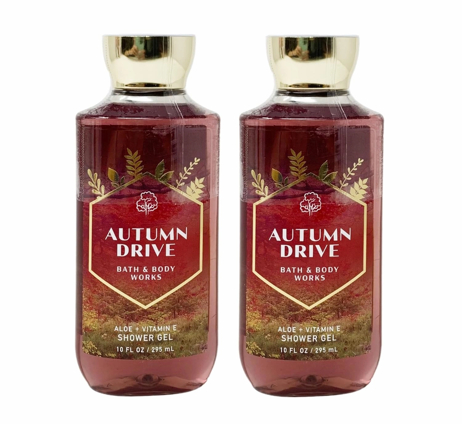 Bath & Body Works AUTUMN DRIVE Aloe   Vitamin E Shower Gel 2 Pack Bundle - 10 fl oz / 295 mL each