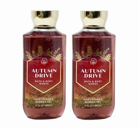 Bath & Body Works AUTUMN DRIVE Aloe   Vitamin E Shower Gel 2 Pack Bundle - 10 fl oz / 295 mL each