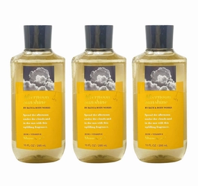 Bath and Body Work Afternoon Sunshine Aloe   Vitamin E Shower Gel Value Pack - (Lot of 3)