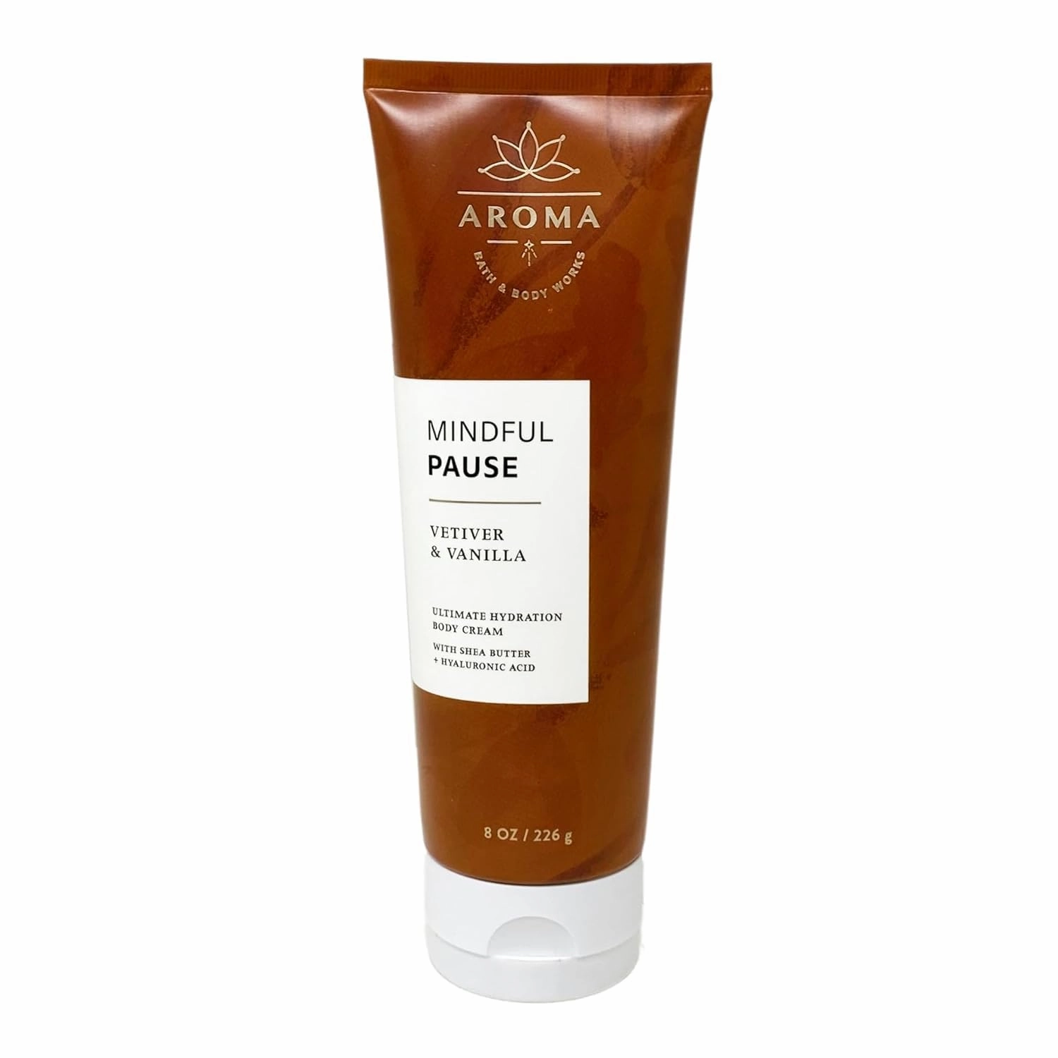 Bath and Body Works Body Care Aromatherapy Moisturizing Body Cream w/Essential Oils - 8 oz Many Scents (Vetiver Vanillat)