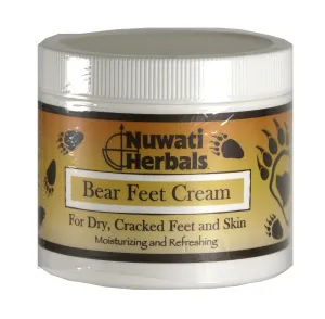 Bear Feet Cream - Herbal Moisturizer for Dry Cracked Feet and Skin, 4 ounces