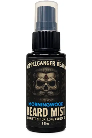 Beard Cologne Spray for Men – Leave-In Beard Conditioner Mist with Aloe, Jojoba & Baobab – Non-Greasy Beard Softener (2 oz, Morningwood)
