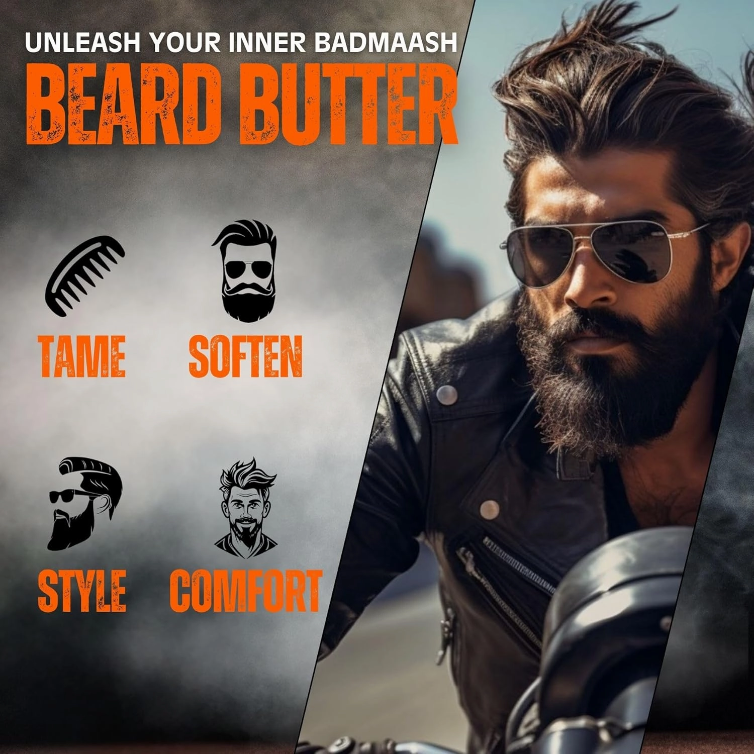 Beard Butter | Made in North America | 2oz Tin Infused with All-Natural Shea Butter Ingredients | Extra Conditioning & Soothing Beard Butter for All Beard Types & Lengths (Sandalwood)