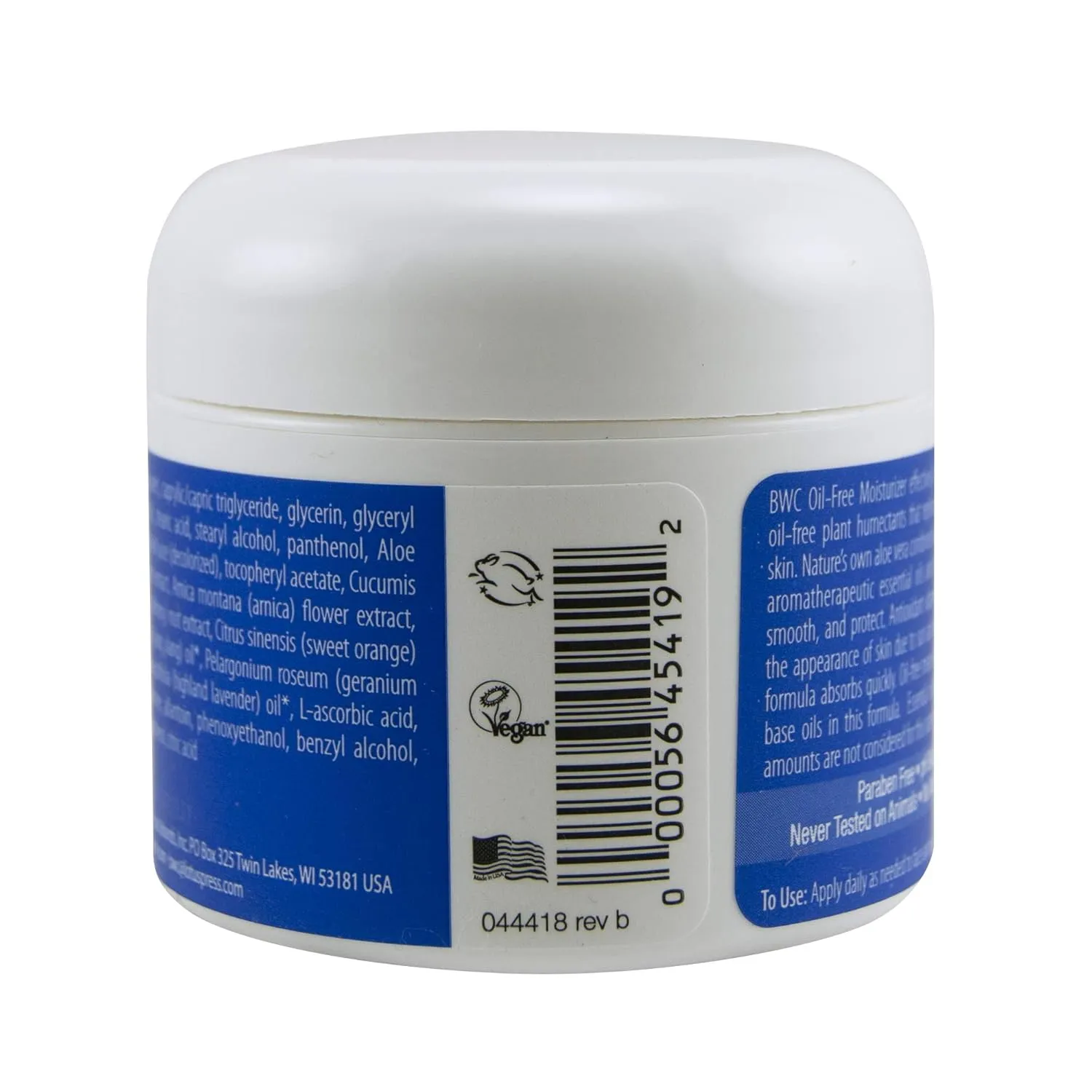 Beauty without Cruelty Facial Moisturizer Oil-Free, 2 Fluid Ounce