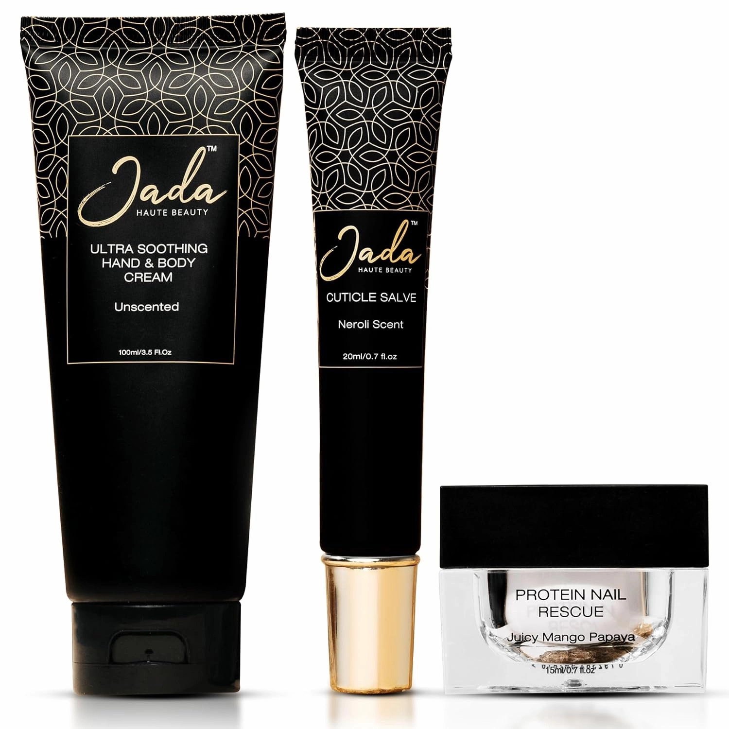 Beauty Hand Cream Set – 3-in-1 Hand Care Kit with Cuticle Salve, Ultra-Hydrating Cream for Hands and Body, Protein Nail Rescue for Nail Strengthening and Conditioning