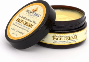 Bee by the Sea Natural Sea Buckthorn and Honey for All Skin Types Face Cream, 2 oz