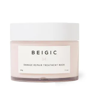 BEIGIC Damage Repair Treatment Mask - Vegan Silicone-free Deep Conditioning Hair Mask with Argan Oil & Vitamin E for Dry, Damaged, Thinning, Frizzy Hair (7.1 fl oz)