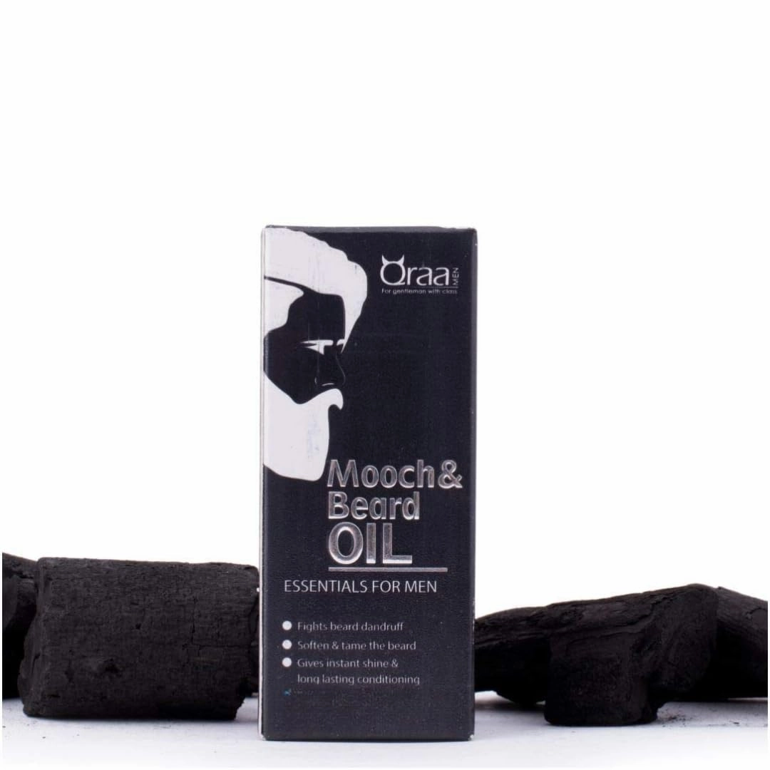 BEMT Mooch & Beard Oil For Beard Growth & Nourishment Enriched With Essential Oils (30ml) Pack of 1