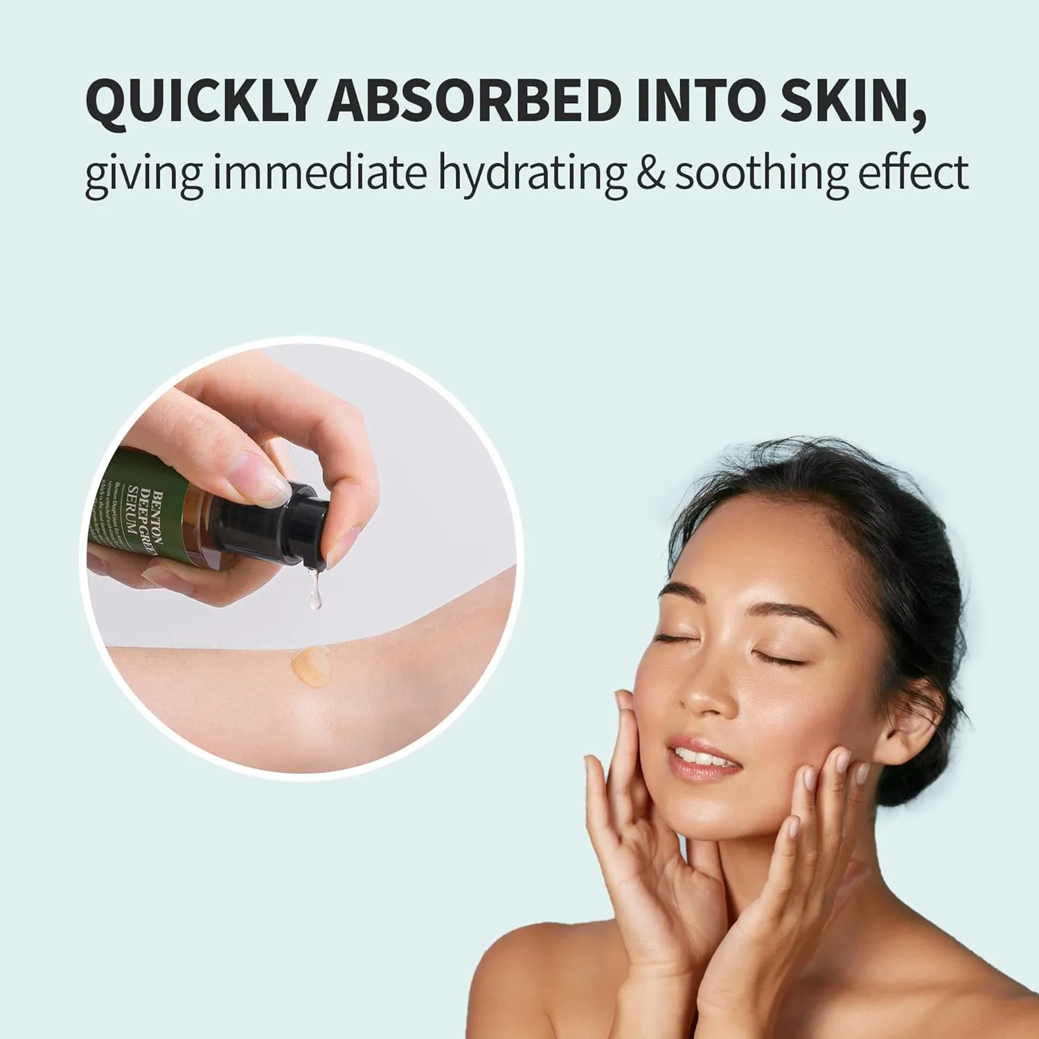 BENTON Deep Green Tea Serum 30ml (1.01 fl.oz.)_new - Nourishing & Hydrating Facial Serum for Oily and Sensitive Skin, Skin Soothing