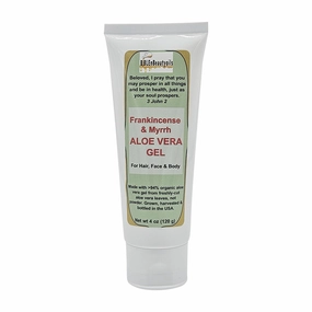 BiblenBeautyoils Frankincense and Myrrh Aloe Vera Gel for Hair, Face, and Body, Made with 94% Organic Aloe Vera Gel, Face Moisturizer, Hydration (4 oz)