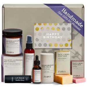 Birthday Gift Set for Women - Spa Gift Set for Women - Luxurious Bath Gift Set, Spa Gift Set, Relaxing Spa Set for Women, Pampering Body Care Set, Spa Gift Basket for Women, Self Care Kit by ZAAINA