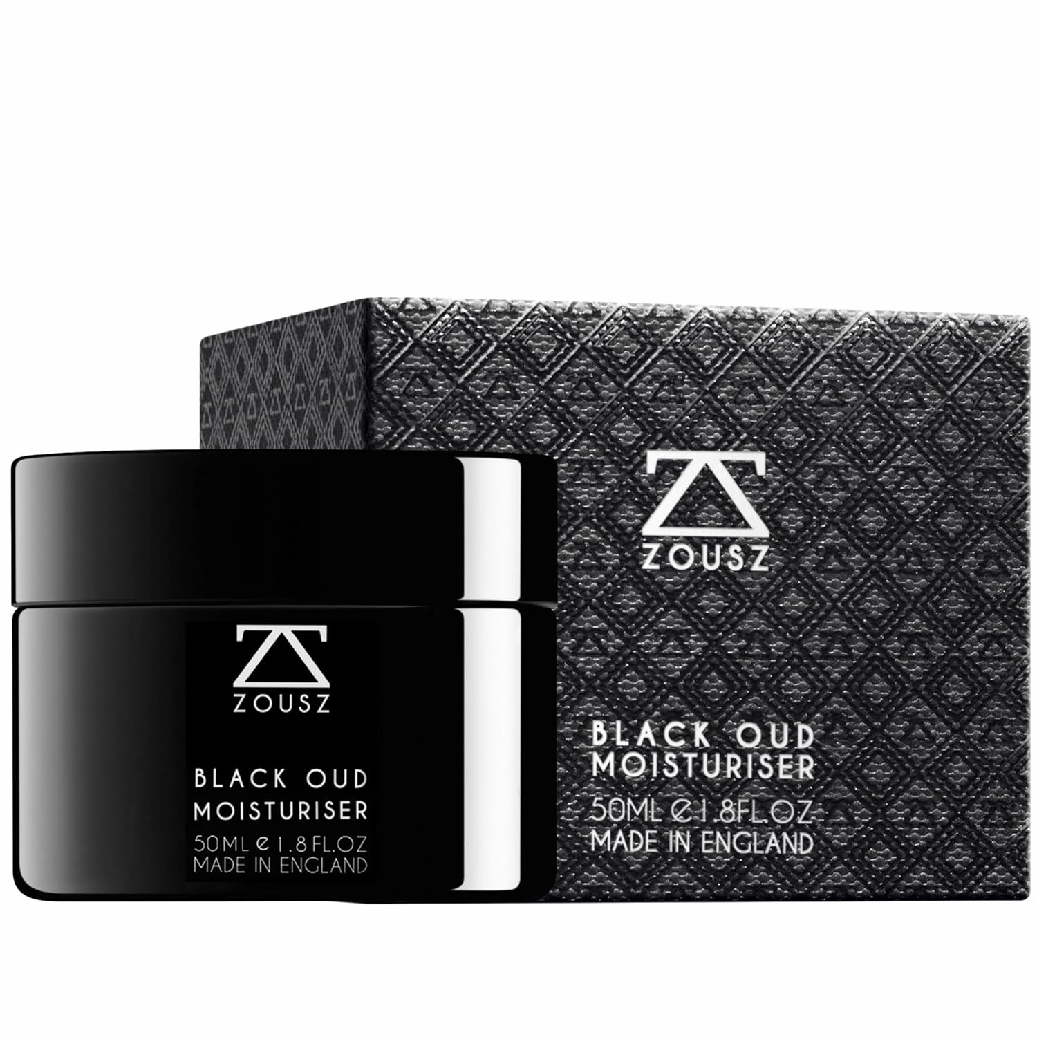 Black Oud Mens Face Moisturizer – Hydrating & Soothing Mens Face Lotion with Aloe Vera & Hyaluronic Acid – Plumping Daily Facial Cream for Men for Smoother, Healthier Skin – 50ml