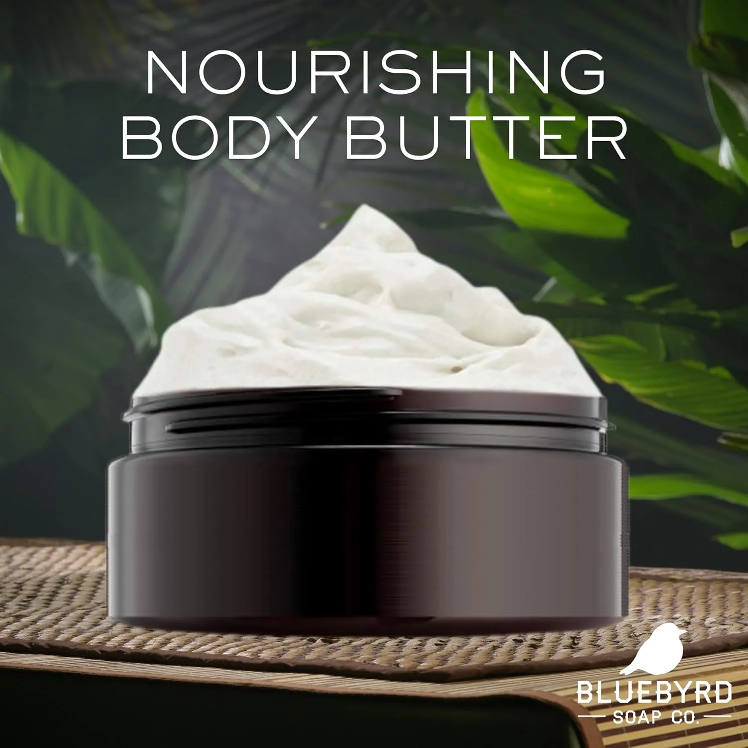 Bluebyrd Soap Co. Lavender Vanilla Body Butter Cream | Whipped Lotion for Sensitive Dry Skin, Hands, Body & Feet | Coconut Oil, Aloe, Vitamin E (LAVENDER)