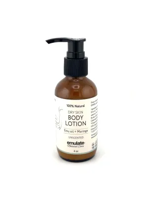 BODY LOTION for Dry & Sensitive Skin. Available in Unscented OR Lavender Chamomile 4 oz (Unscented)