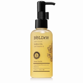 BOLDEN SHEA OIL with Vitamin E | 100% Natural | Unparalleled Moisture & Radiance for Skin & Hair | Sweet Vanilla Scented | 3.4 fl oz