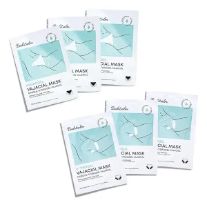 Bushbalm Hydrogel Vajacial Mask - Hydrating Mask with Hyaluronic Acid and Aloe Vera to Cool and Soothe Skin Post-Hair Removal, 3 Full Masks Set