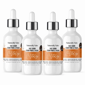 C-Vitalize Vitamin C Serum, Face Serum with Vit C, Aloe Vera for Soothing and Hydrating, Improves Tone and Texture, 2oz (4-Pack)
