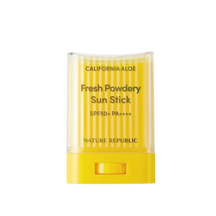 California Aloe Fresh Powdery Sun Stick, Suncream, Sunscreen SPF50  PA     (24g 0.77 oz), 1 Count (Pack of 1)
