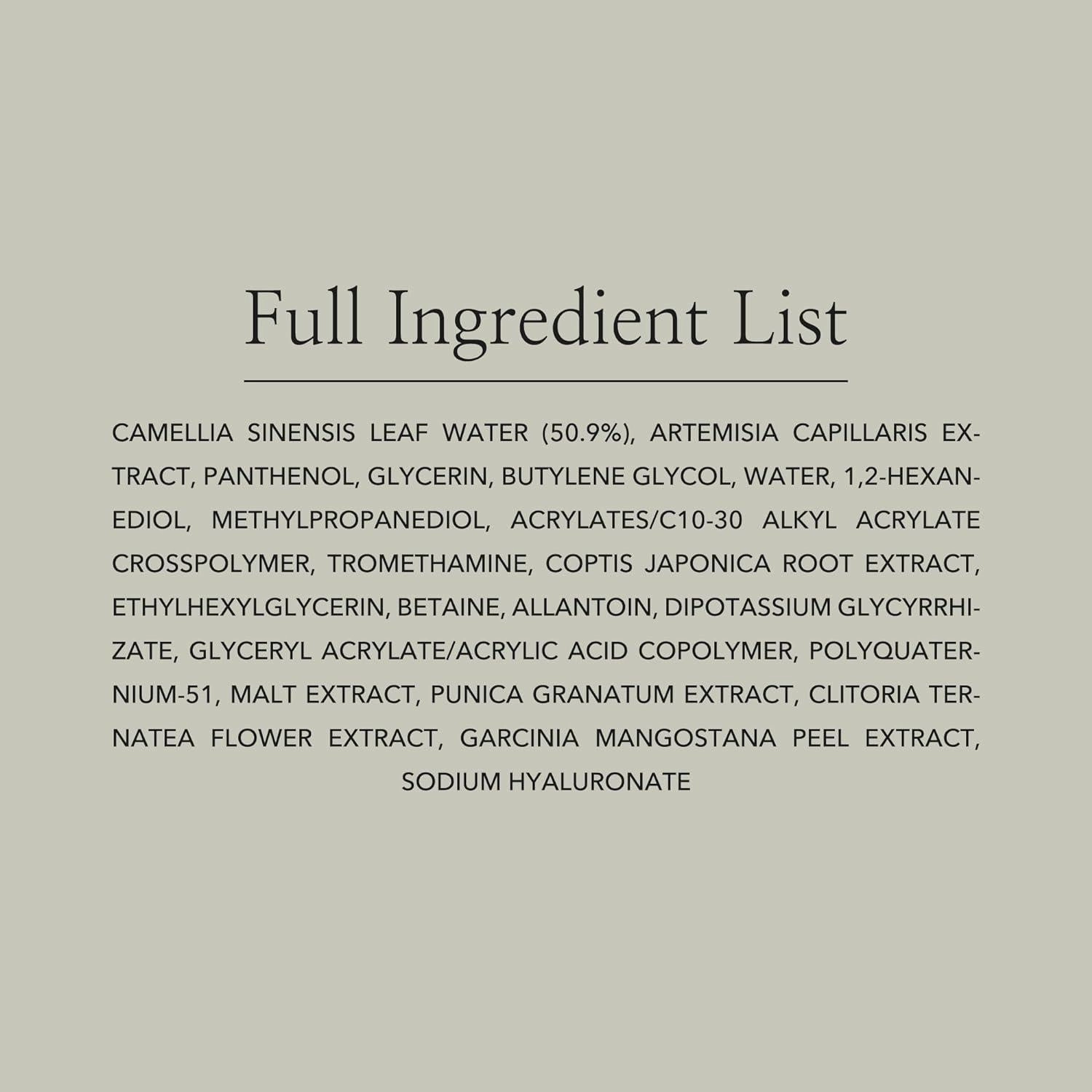 Calming Serum Luxurious Elixir: Green Tea, Mugwort & Panthenol 30ml | Beauty of Joseon