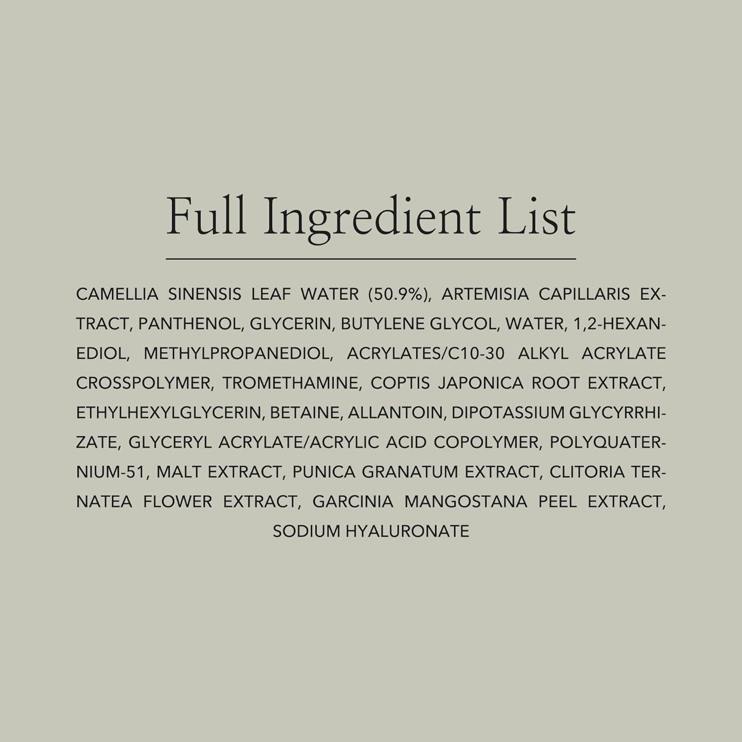 Calming Serum Luxurious Elixir: Green Tea, Mugwort & Panthenol 30ml | Beauty of Joseon