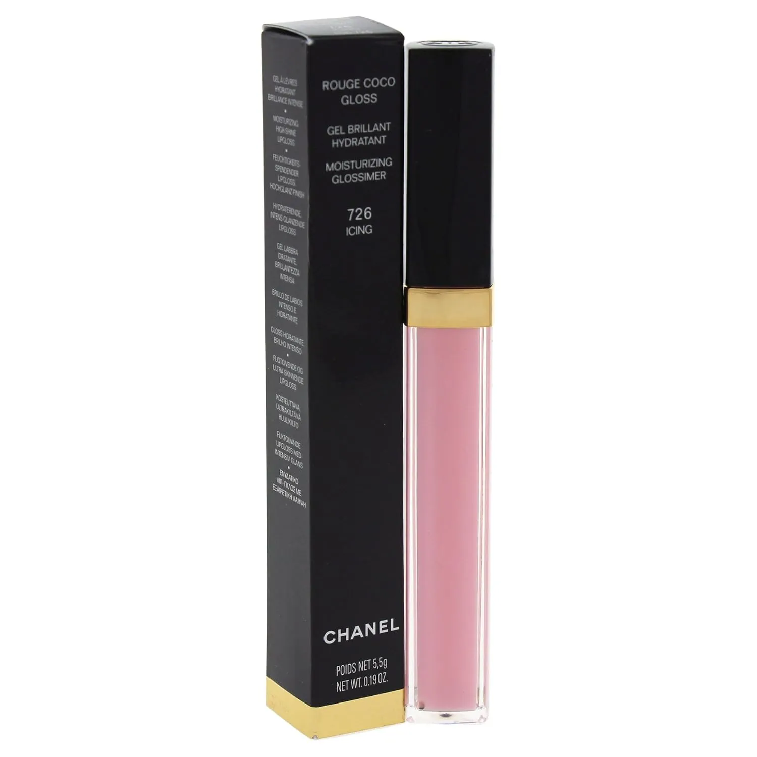 Chanel Rouge Coco Gloss Moisturizing Glossimer Lip Gloss, # 726 Icing, 0.19 Ounce