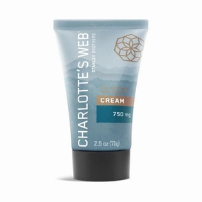 Charlotte's Web Unscented Hemp Cream - 2.5 Fl Oz - Natural, Cruelty-Free, Vegan Moisturizer for Dry Skin