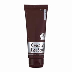 Chocolate Face Scrub Comes with the Goodness of Cocoa Butter, Diminishes Dark Spots & Blemishes, Reduces Puffiness, Inflammation, Unclog Pores & Removes Dead Skin Cells, 100gm