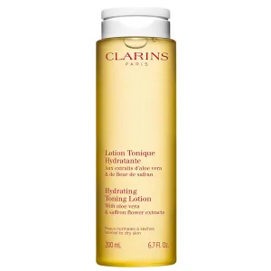 Clarins Hydrating Toning Lotion | Cleanses, Tones, Hydrates and Balances Skin's Microbiota |Plant-Based Ingredients, Including Aloe Vera | Alcohol-Free | Normal to Dry Skin Types
