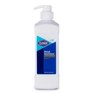 Clorox Pro Hand Sanitizer Gel with Pump, Bleach-Free Gel, Aloe & Vitamin E Kills More Than 99.999% of Germs on Contact, 33.80 Fl Oz - Easy To Use Hand Sanitizing Gel
