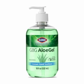 Clorox Healthcare GBG AloeGel Hand Sanitizer Gel 18oz (532ml) Hand Sanitizer Gel | Bleach Free Instant Hand Sanitizer Gel with Pump Sanitizer Dispenser