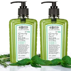 C.O. Bigelow Hand Wash, Rosemary Mint Soap, No. 1526 - Village Perfumer Moisturizing Hand Wash for Bathroom & Kitchen with Aloe Vera, 10 fl oz, Pack of 2