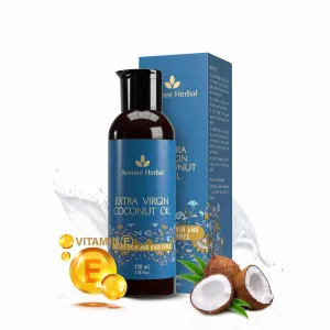 Cold Pressed Extra Virgin Coconut Oil | For Deeply Moisturized Skin & Hair | Enriched With Vitamin E | Mineral Oil Free | 100 ml