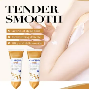 Collagen Hand Cream, Collagen Hand Cream, Contains More Than 10 Times More Collagen, Supplements Skin Collagen, Moisturizes Hands, and Prevents Dryness (2PC)