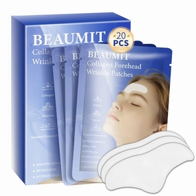 Collagen Forehead Anti-Wrinkle Treatments | 20pcs Jelly Touch patches | Skin-Friendly Hydrogel for Deep Hydration, Firming & Fine Line Reduction, Targets Forehead Wrinkles & Frown Lines